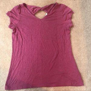 Pink Back Twisty Top